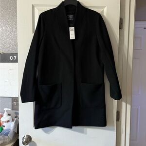 Abercrombie & Fitch Classic Black Pea Coat
